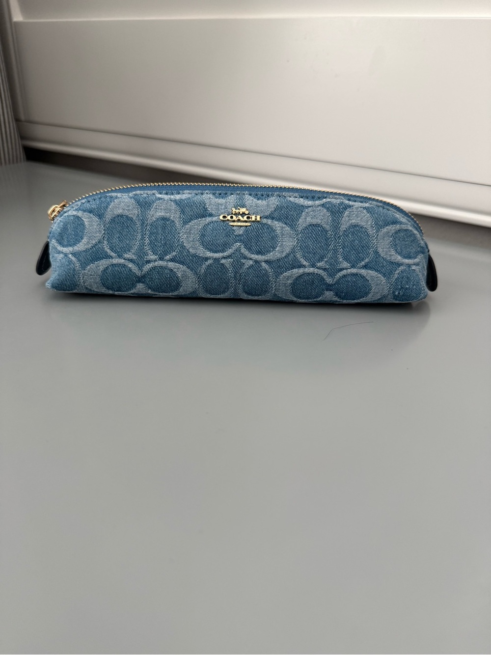 COACH OUTLET Denim Pencil Case